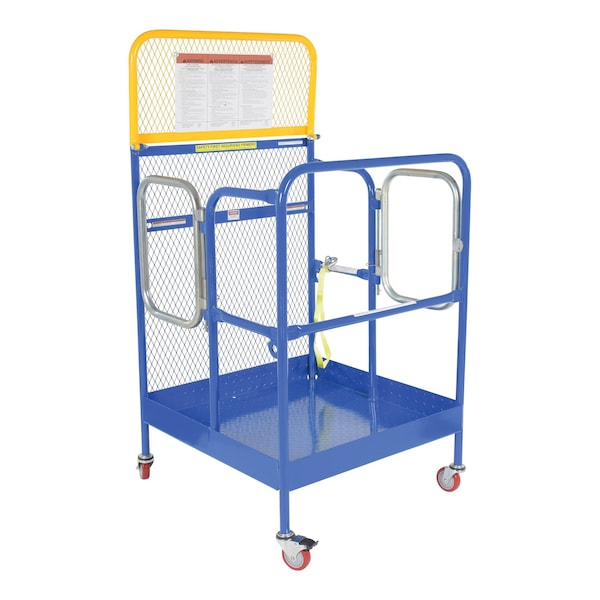 Work Platform 2Door, Casters 36x36, 33-3/8 in. W, 33-3/8 in. D, 1,000 lb. Load Capacity